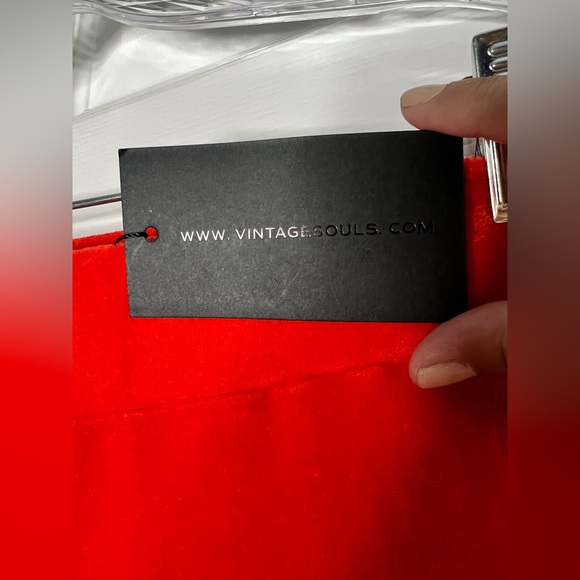 NWT Vintage Souls Los Angeles Velour High Waist Bell Bottoms Bell Flare - Picture 6 of 10